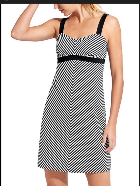 Athleta Other - Athleta Stripe Pura Swim Dress size 38 B/C EUC